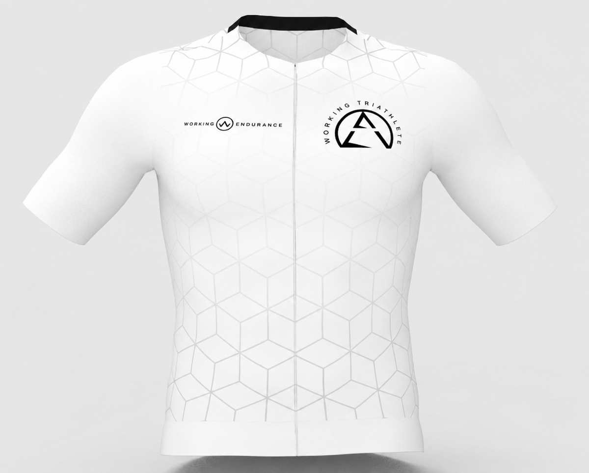 2027 Working Triathlete: Pro Cycling Jersey (White)