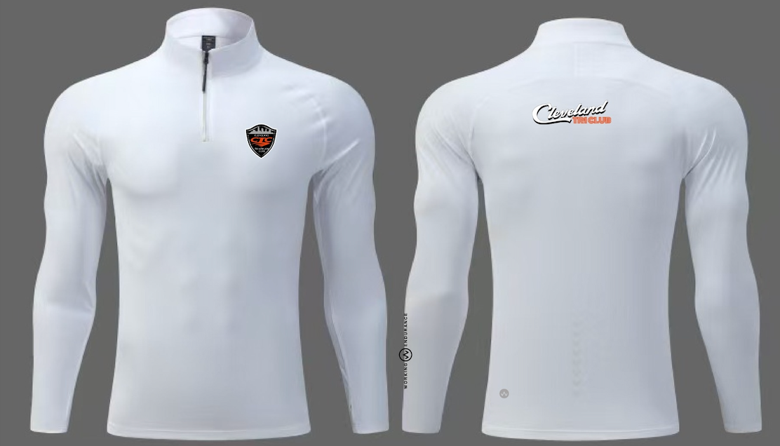 CTC: White Quarter Zip