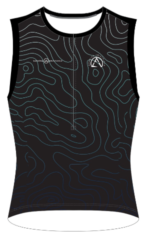 Working Triathlete: Pro Sleeveless Triathlon Top (Black)